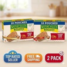 Nature Valley Cinnamon Almond Butter Biscuit Sandwiches, 13.5 oz Pack of 2