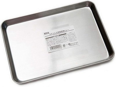 3067, Japanese Stainless Steel Food Plates Fruit Plate Cooking Prepare Tray for