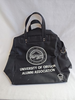 University of Oregon Alumni Association Tote Bag Durable PVC Black U Of O Ducks