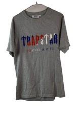 Trapstar T Shirt Uomo Logo Spellout Grigio Cotone Taglia S Manica Corta