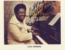 FATS DOMINO - AUTOGRAPHED SIGNED PHOTOGRAPH