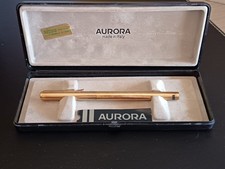 Penna Stilografica Aurora Hastil Vermeil placcata oro Pennino Oro 14kt Vintage 