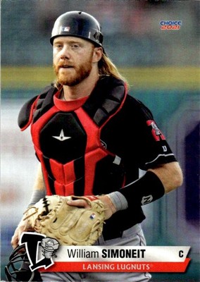 2021 William Simoneit Choice Minor League Rookie Card Lansing Lugnuts