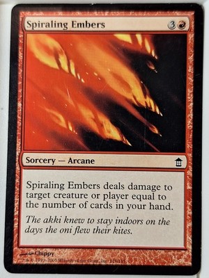 Spiraling Embers - Saviors of Kamigawa - Magic the Gathering MTG Nice!