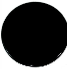 20 Inch Bass Drum Head (NO PORT) Black Resonant Single Ply New