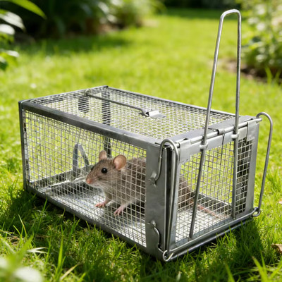 USA Mouse Trap Rat Trap Rodent Trap Live Catch Cages - Easy to Set Up and Reuse