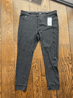 Black Diamond Women's Solution 150 Merino Baselayer Full Length Bottom Sz XL