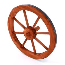 Deko Holzrad Ø 35 cm Speichenrad 8 SpeichenWagenrad Gartendeko Theaterdeko