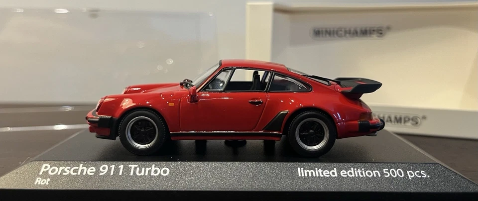 Porsche 911 Turbo 1 43 3.3 Minichamps Red, Rot ! 1 Of 500! - Immagine 3 di 4