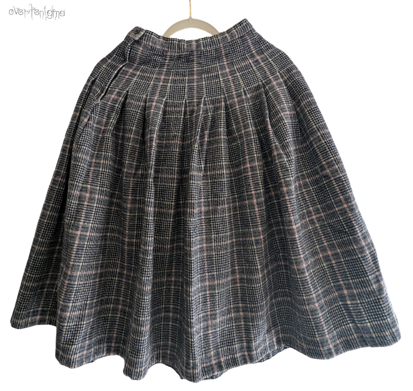 PENDLETON pleated plaid wool mid length skirt - image 1