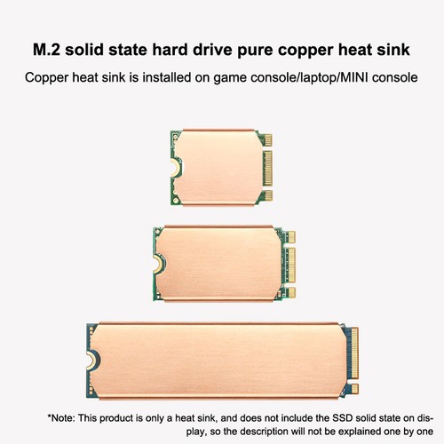 1Set M.2 NVME 2280 2242 2230 SSD Heatsink PS5 Radiator Solid State Drives Cooler - Photo 8/16
