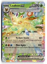 Leafeon ex 006/131 Double Rare Prismatic Evolutions Pokemon Holo Near Mint