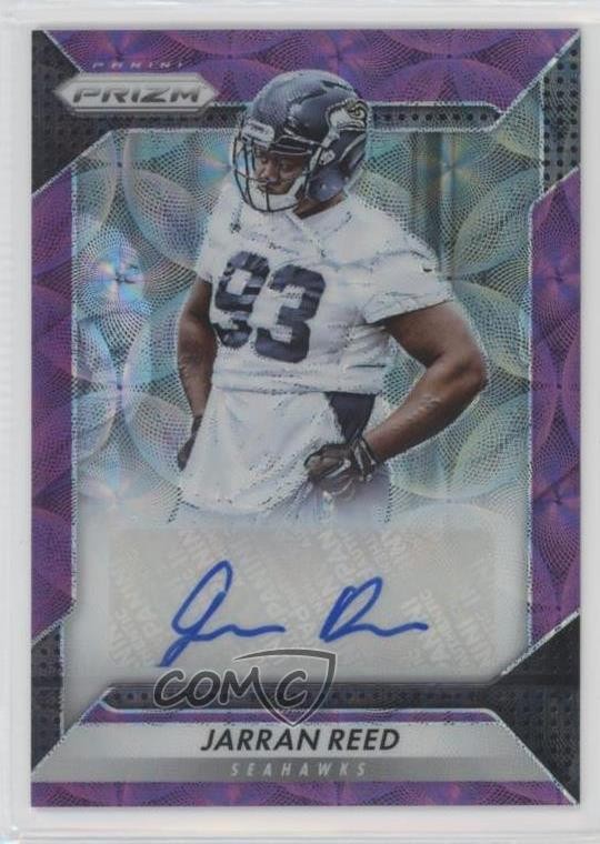 Jarran Reed Panini Prizm Rookie Autograph Prizm #RAJRD Purple Scope