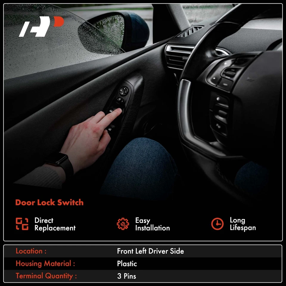 A-Premium Door Lock Switch Front Left LH for Mercedes-Benz Maybach S550 S-Class - Image 2 of 4