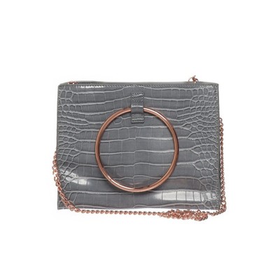 Handtasche, Damen, Grau, 22, 7, 17 cm #sYy
