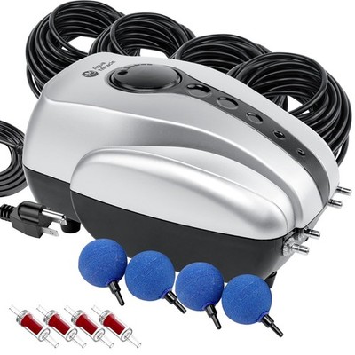 AquaMiracle All-in-One Koi Pond Aerator for up   2,000 Gallon Pond, Gray 