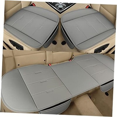  Bottom Seat Covers, Include 1 Pair Front Seat Protector and 1 Universal D-Gray
