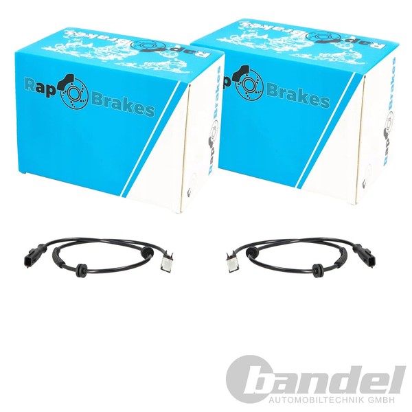 2X RAP ABS-SENSOR Raddrehzahl Hinten Passend FüR Renault Clio Modus-image