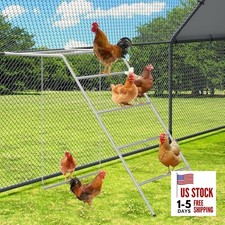 Chicken Coop Perches with Swing, Metal Chicken Roosting Bars, Chicken Run Toys