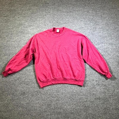 Vintage Jerzees Sweatshirt Women 2X Pink Fleece Performance USA Sports Athletic