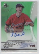 2016 Bowman Platinum Presence Green 34/75 Kolby Allard #PPA-KA Auto 0d8