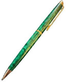 Vtg Waterman Green Marbled Mechanical Pencil