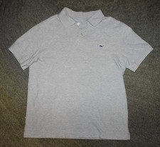 Vineyard Vines Men's Gray Short Sleeve Polo Shirt - Size M - EUC