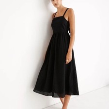 Madewell Eyelet Bow-Back Midi Dress