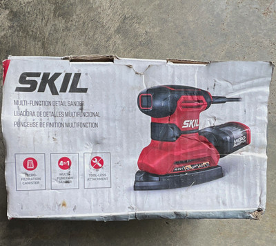 SKIL SR232301 Detail Sander 120V Corded Electric 1.2A Red/Black