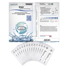 INDUSTRIAL TEST SYSTEMS 480125 Test Strips, L,0 to 5 ppm Iron,PK30 3VEX1