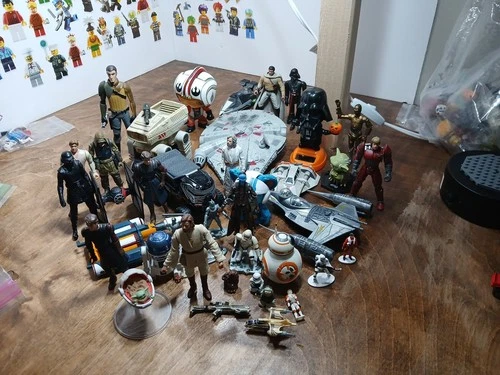 Star Wars LFL Hasbro Kenner Disney Figure Lot Darth Anakin Obi Wan Mando Luke...