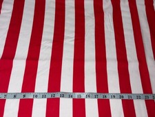 NEW Red White Strips 100 Cotton Fabric Sold by 1/2 Yard More Available