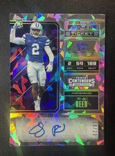 2018 Contenders Draft Picks DJ Reed College Ticket Cracked Ice /23 🔥 KState RC