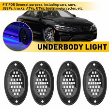 4X Blue Rock LED Lights Underbody Trail Rig G...