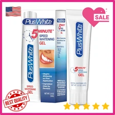 Plus White 5 Minute Premier Speed Whitening Gel Fast Gentle Enamel Friendly 2oz