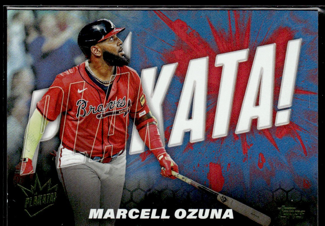 2025 Topps Plakata Marcell Ozuna Case Hit Atlanta Braves #PLAK-22