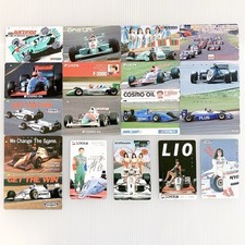 Jeu de 18 cartes téléphoniques vintage F1 F-3000 course et vélo Japon limité ...