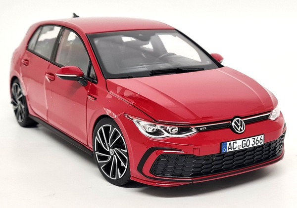 Norev 1/18 Volkswagen Golf Gti MK8 2020 Tornado Red Diecast Scale Model Car-image