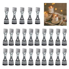 25 Pcs 3-Holes Candle Wick Centering Device Stainless Steel Candle Wick Holder