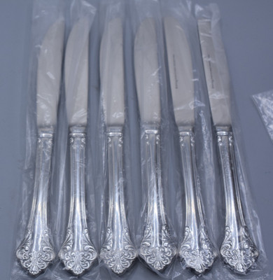 6-Pc Set Reed & Barton Select ELEGANTE Dinner Knife 9-1/8'' Stainless Korea FB44