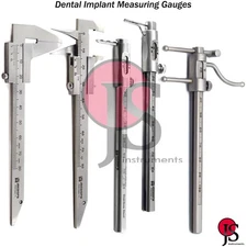 Dental Implant Measuring Gauge Sliding Caliper Ruler Dentist Orthodontic