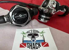 AQUALUNG LEGEND SCUBA REGULATOR  CHROME AND BLACK WAY COOL!