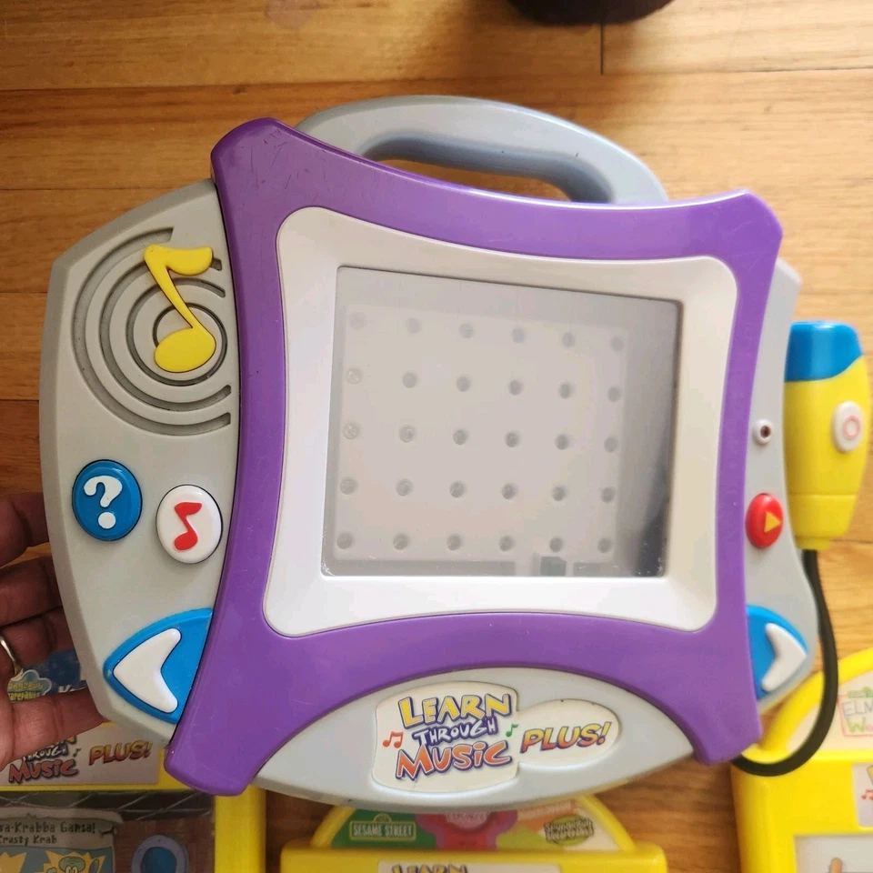 WORKING Mattel Learn Through Music Plus Console & 3 Cartridges 2004 - Image 2 of 4