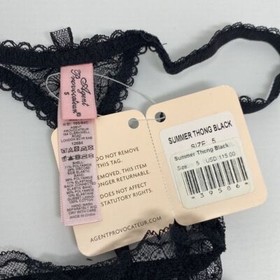 Agent Provocateur Black Summer Thong AP5 Extra Large NWT $115