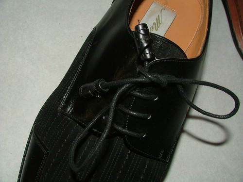 NEW WOB MEZLAN LOAFERS SHOES SIZE 9 M LEATHER BLACK SOLID #520 - Picture 6 of 6