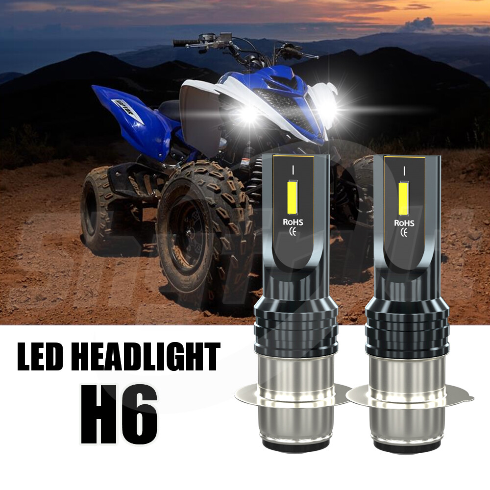 Headlights For Yamaha Raptor 700 700R 20062018 6000K White LED Bulbs