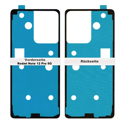 IS-TECK Redmi Note 12 Pro 5G Akkudeckel Klebefolie Kleber Backcover Rahmen Adhesive Glue