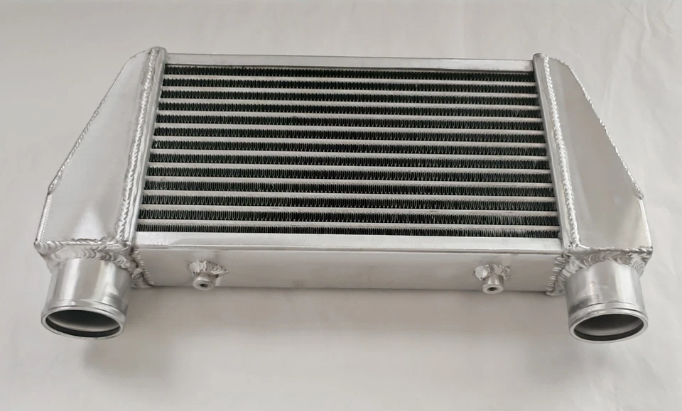 Intercooler universal de montaje frontal turbo de alimentación superior de aluminio completo de 24"*11"*3,5" E/S Foto 4 de 4