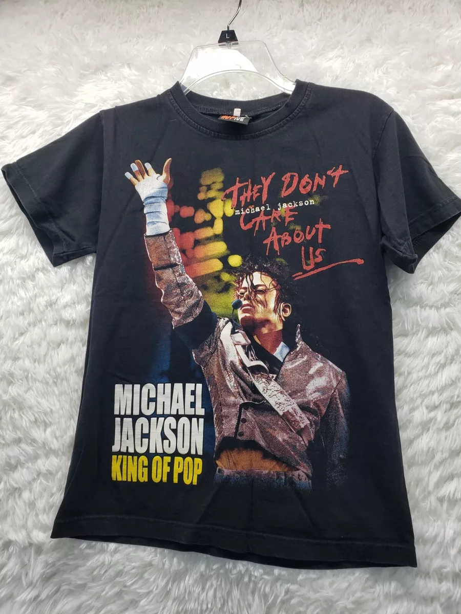 MICHAEL JACKSON Hot Ice Size Small T-Shirt They Dont Care About Us Double  Sided