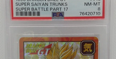 PSA 8 1996 DRAGON BALL GT SUPER SAIYAN TRUNKS SUPER BATTLE PART 17